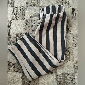 Striped Black and Cream Pants